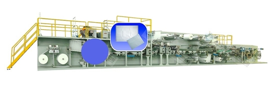 3 प्लाई सर्वो कंट्रोल अंडरपैड मशीन 450MM 600MM 900MM